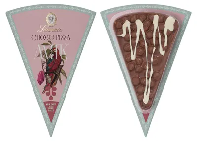 Obrázok produktu pre Pizza z mliečnej čokolády s čokoládovými guľôčkami Laurence, 100 g