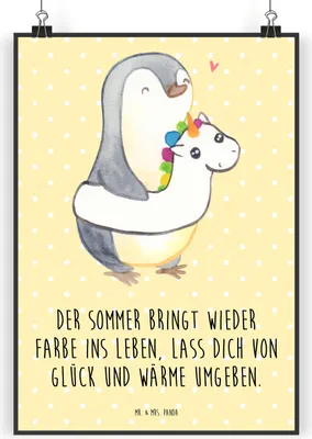 Produktbild von Mr. & Mrs. Panda Bild Sommerfarben DIN A5 - Gelb Pastell - Geschenk, wanddeko, Strand, Wandbild, Herbst, Summer Feelings, Vibes, Sommerprodukte, Sommerferien, Plakat