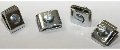 Produktbild von Schraubverbindungsklemmen silber VE=4 Stück