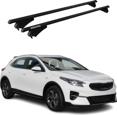 Zdjęcie produktu dla Bieżniki dachowe Tiger do Kia X-Ceed 2019–2024, kolor czarny