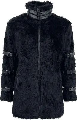 Produktbild von Gothicana by EMP Damen schwarze Übergangsjacke mit Schnallen XL