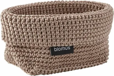 Immagine prodotto di Blomus cestino all'uncinetto Tela, cestino per il bagno, fibra sintetica, Bark, M, 66468