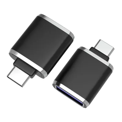 Produktbild von USB-C-zu-USB-3.0-OTG-Adapter, kompatibel mit Galaxy S22/S21/S20/S10/S9/S8 – Macbook iPad Air 5 Computer [2er-Set] Phonillico®