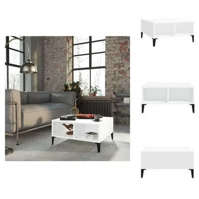 Produktbild von vidaXL Couchtisch Weiß 60x60x30 cm Holzwerkstoff - Couchtische
