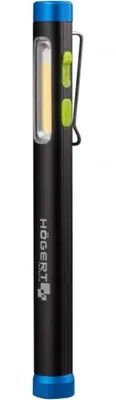 Produktbild von Högert Technik Stiftleuchte UV-Taschenlampe 300 lm, 4 Lichtmodi, COB+SMD-LED, UV-Licht, Magnetbefestigung, dimmbar, 50 m Strahllänge, USB-C-Ladung, Aluminiumgehäuse