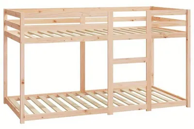 Productafbeelding van Stapelbed – Hoogslaper – Zolderbed – Bunkbed – Kinderbed – Massief Grenenhout – 90x190 cm – Met Ladder