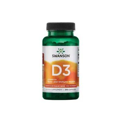 Productafbeelding van VoedingssupplementenSwanson Vitamin D3 1000 Iu (25 mcg) (250 capsules) 6970