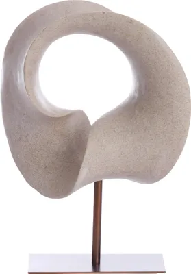 Productafbeelding van Light&living Ornament op voet, 34x18x43 cm, VODICE, taupe + donker brons