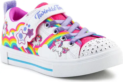Image de Skechers Twinkle Toes S Lights Twinkle Sparks Jumpin Clouds 314809L-WMLT Blanc/Multicolore EU 33,5