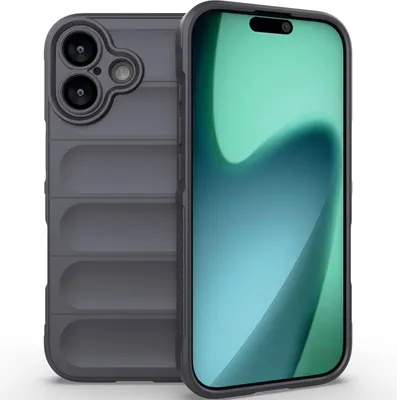 Produktbild von Handyhülle für iPhone 17 Weich TPU Silikon Stossfest Anti-rutsch Hülle Dunkelgrau