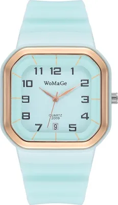 Image de Montre Leah Turquoise pour Femmes - Élégance et Confort KP12666