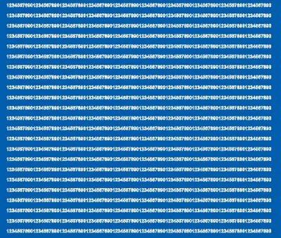 Produktbild von Selbstklebende Zahlenaufkleber, 3 mm, blau, glänzend