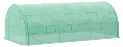 Immagine prodotto di Serra da esterno, resistente ai raggi UV, porte a rullo, 6x3x2 m, verde