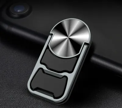 Zdjęcie produktu dla Samochód Desktop Stojak magnetyczny obrotowy metalowy uchwyt z otwieraczem piwa (czarny)