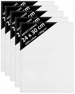 Produktbild von DaVinci Leinwand 5er-Set 24x30 cm Baumwolle Grundiert