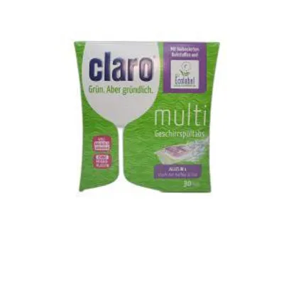 Produktbild von claro Geschirrspül Tabs multi Alles in 1 stark bei Kaffee & Tee 30 Tabs 600g