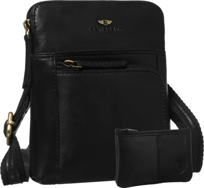 Produktbild von PTN 1904-TUM-0673 Schwarze Ledertasche