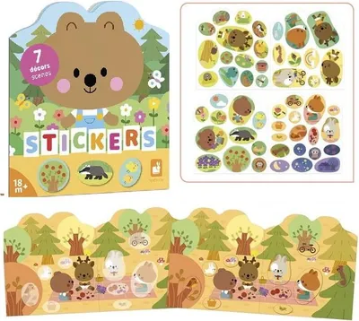 Produktbild von Stickerheft - Der Wald