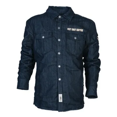 Immagine prodotto di WCC West Coast Choppers Camicia da moto Giacca da equitazione Raw Denim Blue-S