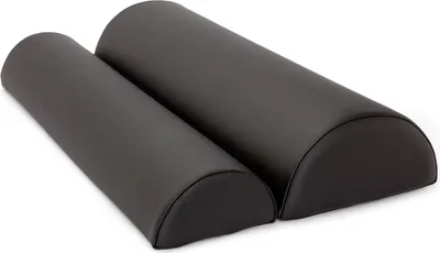 Produktbild von Knierollen Set schwarz, Polyurethan, 1x S (7,5x15x65 cm), 1x M (11x22x65 cm)