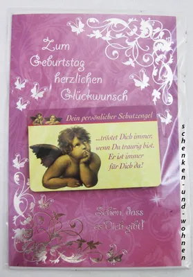 Produktbild von Geburtstagskarte Glückwunschkarte mit Schutzengelmotiv 51-4452