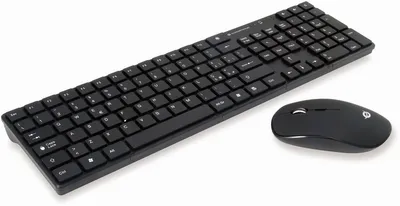 Image de Conceptronic Orazio clavier Souris incluse RF sans fil QWERTY Italien Noir