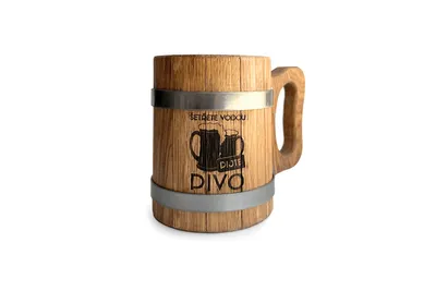 Immagine prodotto di Tazza di legno da 0,5 l - Risparmiare acqua, bere birra