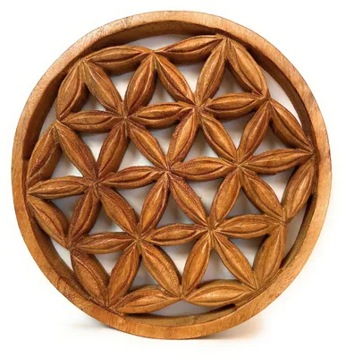 Produktbild von Solidchoice – Holzwanddekoration "Blume des Lebens"