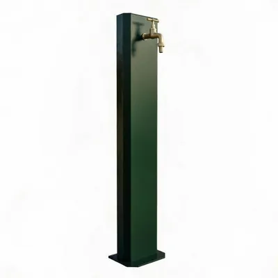 Immagine prodotto di Fontana da Giardino Design a Colonna Ovale Rubinetto in Ottone Senza Base Verde