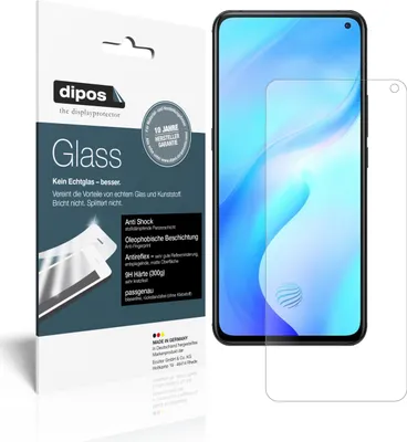 Produktbild von 2x Schutzfolie für Vivo X30 matt - Anti-Shock 9H Folie dipos Glass Kunststoffglas