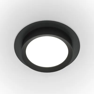 Immagine prodotto di Luce da incasso, metallo nero, 1x GX53, diametro 11 cm