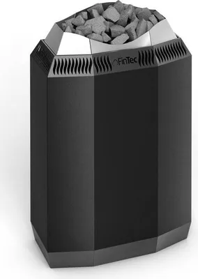 Produktbild von FinTec KAJA 9kW Premium Elektro-Saunaofen finnischer Saunaofen Pulverbeschichtet Anthrazit