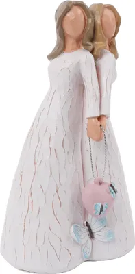 Produktbild von Beschermengel für Schwestern, beste Freundin, 16 cm handgemalte Figur, Geschenk für unvergängliche Schwesterliebe
