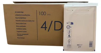 Produktbild von arofol 100x Luftpolstertasche, Lupo-Tasche Größe 4 / D, Außenmaß 200 x 275 mm