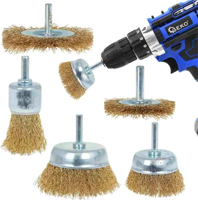 Obrázek produktu pro GEKO Kartáč mosazný do vrtačky, sada 5ks G00641
