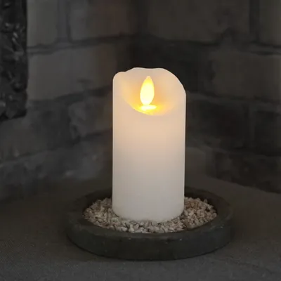 Zdjęcie produktu dla Świeca Led woskowa GLOW biała 10cm