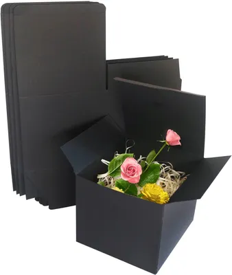 Imagen del producto de Caja de regalo de cartón , 130x130x130 mm, paquete de 10 unidades, con tapa, ideal para celebraciones