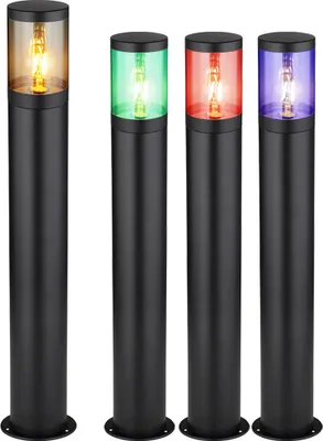 Produktbild von RGB LED Außenstehleuchte, Edelstahl, schwarz, rauch, H 80 cm