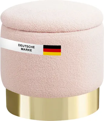 Produktbild von Albatros Hocker mit Stauraum Nizza Sitzhocker mit Stauraum, Modernes Design, Edler Sherpa-Bezug Sitztruhe Sitzbank mit Stauraum optimal als Fußhocker Hocker Schminktisch, Rosa