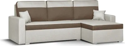 Produktbild von ASTO3 Ecksofa mit Schlaffunktion - Beige/Braun