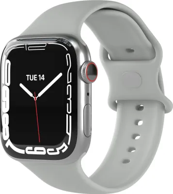 Produktbild von EAZY CASE Apple Watch Armband Silicon 38mm/40mm/41mm verstellbares Ersatzarmband, iWatch Serie, Sportarmband in Grau