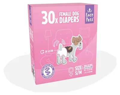 Produktbild von EasyPets Hundewindeln Hündin S/M 30 Stück