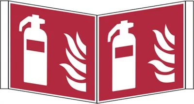 Produktbild von Dreifke® Brandschutzzeichen, Feuerlöscher, F001, Winkel-/Nasenschild | PVC la...