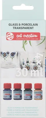 Immagine prodotto di Talens Art Creation Vetro e Porcellana Trasparente 4 x 30 ml Blu