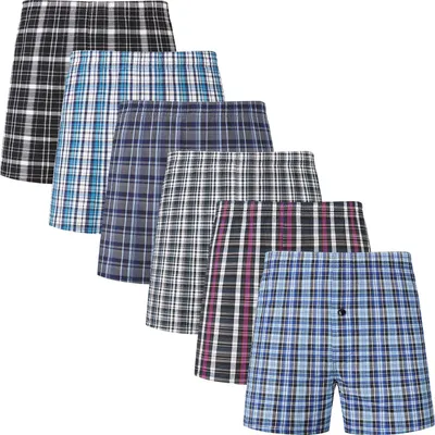 Produktbild von Baumwoll-Boxershorts für Herren, 6er-Set