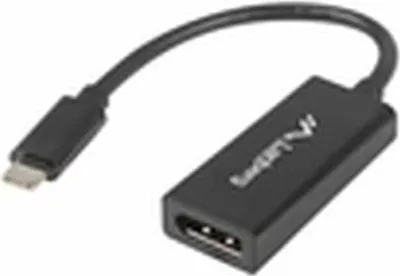 Productafbeelding van Lanberg AD-UC-DP-01, 0,15 m, USB-C, DisplayPort, mannelijk, vrouwelijk, recht