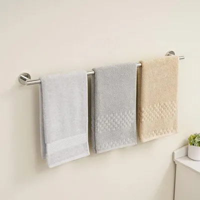 Obrázek produktu pro Nástěnný držák na ručníky, 80 cm, nerezová ocel, leštěný, pro koupelnu