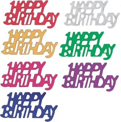 Produktbild von Papstar Deko-Streuschmuck Happy Birthday 15g