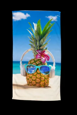 Produktbild von Beach towel Good Morning 100x180 cm - summer pineapple