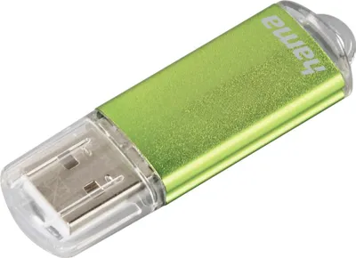 Produktbild von Hama 64GB USB-Stick USB 2.0, grün, 15MB/s, mit Öse